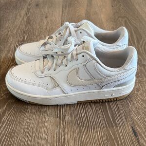 Nike Cream and White Sneakers